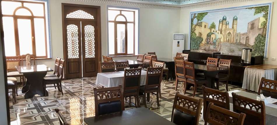 Restaurant of the Reikartz Modarixon Bukhara Hotel